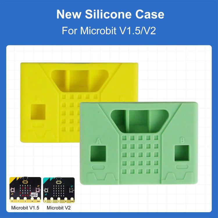 Yahboom For Micro:bit V1.5/ V2 Board Silicone Case Protective Shell(Green) - Other Accessories by Yahboom | Online Shopping UK | buy2fix