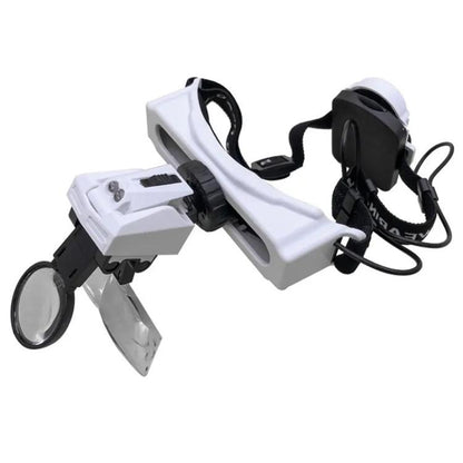 9892E1 Head-mounted Magnifying Glass With LED Light 8 Different Magnification Lenses - Glasses Style by buy2fix | Online Shopping UK | buy2fix