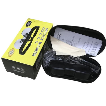 11537A 1.5/2.5/3.5X Eyeglass-style Magnifying Glass Head-mounted Magnifying Glass for Carving Repair Work - Glasses Style by buy2fix | Online Shopping UK | buy2fix
