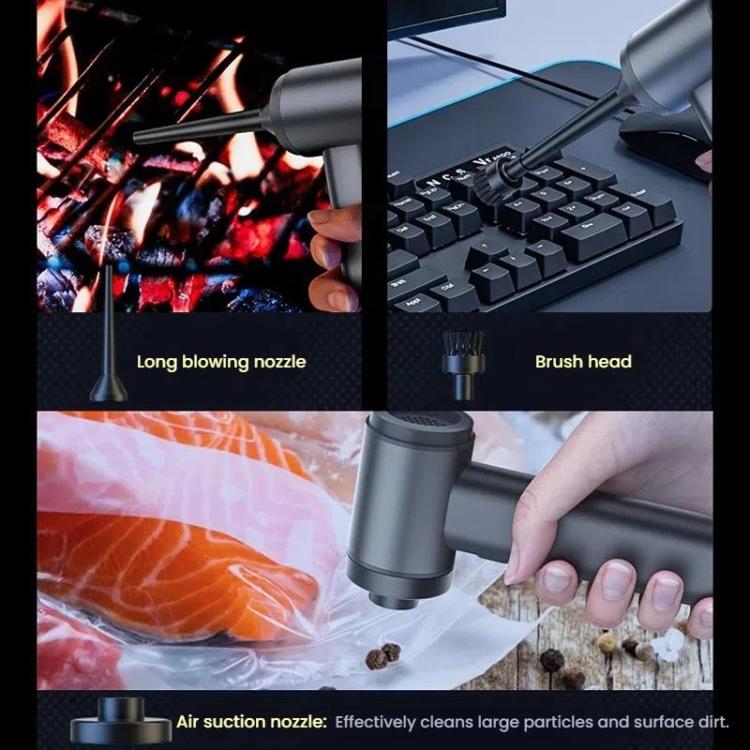 SUITU ST-6661 Plus Metal Shell Brushless Handheld Car Vacuum Cleaner(Silver Gray) - Vacuum Cleaner by SUITU | Online Shopping UK | buy2fix