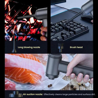 SUITU ST-6661 Plus Metal Shell Brushless Handheld Car Vacuum Cleaner(Silver Gray) - Vacuum Cleaner by SUITU | Online Shopping UK | buy2fix