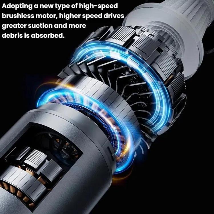 SUITU ST-6661 Plus Metal Shell Brushless Handheld Car Vacuum Cleaner(Silver Gray) - Vacuum Cleaner by SUITU | Online Shopping UK | buy2fix