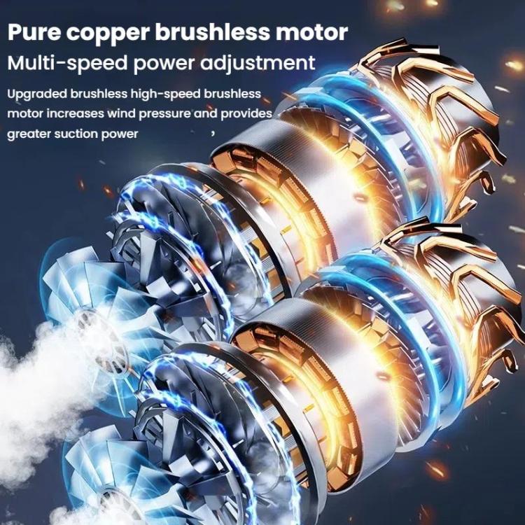 SUITU ST-6694 Pro Handheld Wireless Car Vacuum Cleaner Brushless High Suction Power(Silver Gray) - Vacuum Cleaner by SUITU | Online Shopping UK | buy2fix