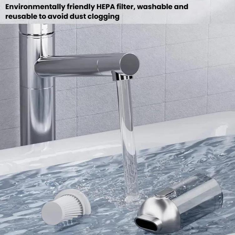 SUITU ST-6694 Pro Handheld Wireless Car Vacuum Cleaner Brushless High Suction Power(Silver Gray) - Vacuum Cleaner by SUITU | Online Shopping UK | buy2fix