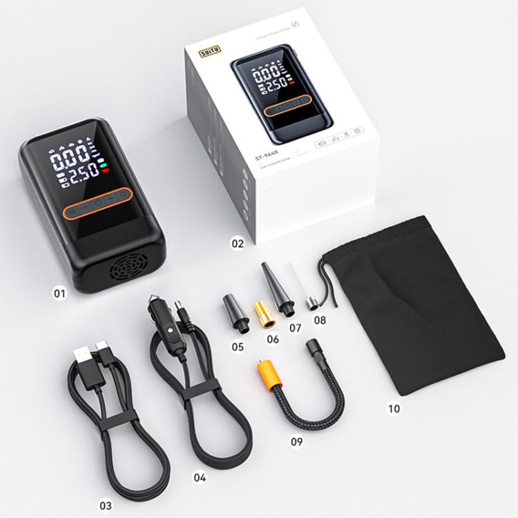 SUITU ST-9648C With Cigarette Lighter Portable Wireless Digital Display Car Automatic Air Pump - Inflatable Pump by SUITU | Online Shopping UK | buy2fix