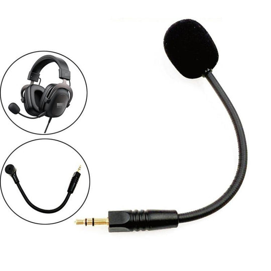 For Havit H2002D Headset Replacement Microphone 3.5mm TRS Boom Mic(4.0x160mm)