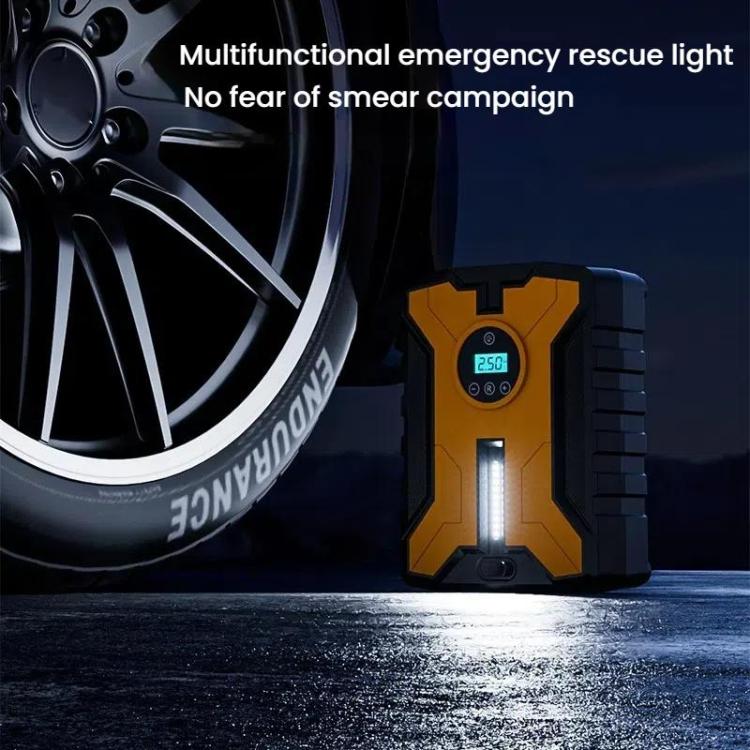 SUITU ST-929ASX 19-cylinder Wired Digital Display Car Air Pump Portable High-Pressure Automatic Air Pump(Black Yellow) - Inflatable Pump by SUITU | Online Shopping UK | buy2fix
