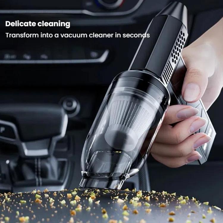 SUITU ST-8113 Outdoor Turbine Fan Home Lithium-ion Dust Blower Handheld Hair Dryer, Style: Blower+Vacuum Cleaner Gray - Electric Fans by SUITU | Online Shopping UK | buy2fix