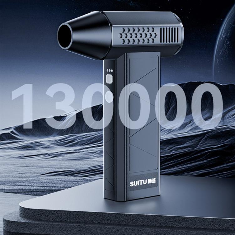 SUITU ST-8113 Outdoor Turbine Fan Home Lithium-ion Dust Blower Handheld Hair Dryer, Style: Blower+Vacuum Cleaner Black - Electric Fans by SUITU | Online Shopping UK | buy2fix