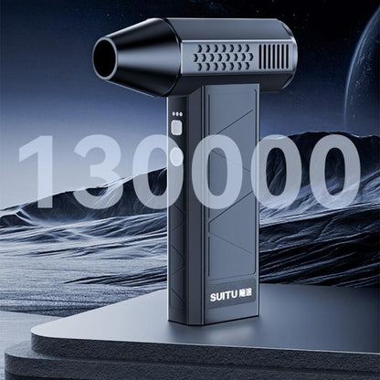 SUITU ST-8113 Outdoor Turbine Fan Home Lithium-ion Dust Blower Handheld Hair Dryer, Style: Blower+Vacuum Cleaner Black - Electric Fans by SUITU | Online Shopping UK | buy2fix