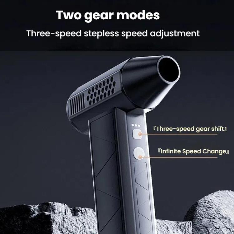 SUITU ST-8113 Outdoor Turbine Fan Home Lithium-ion Dust Blower Handheld Hair Dryer, Style: Blower+Vacuum Cleaner Gray - Electric Fans by SUITU | Online Shopping UK | buy2fix