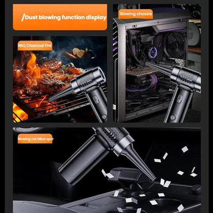 SUITU ST-6686Pro Car Vacuum Cleaner Turbine Fan High Power Strong Blower Dust Remover(Black Silver) - Vacuum Cleaner by SUITU | Online Shopping UK | buy2fix