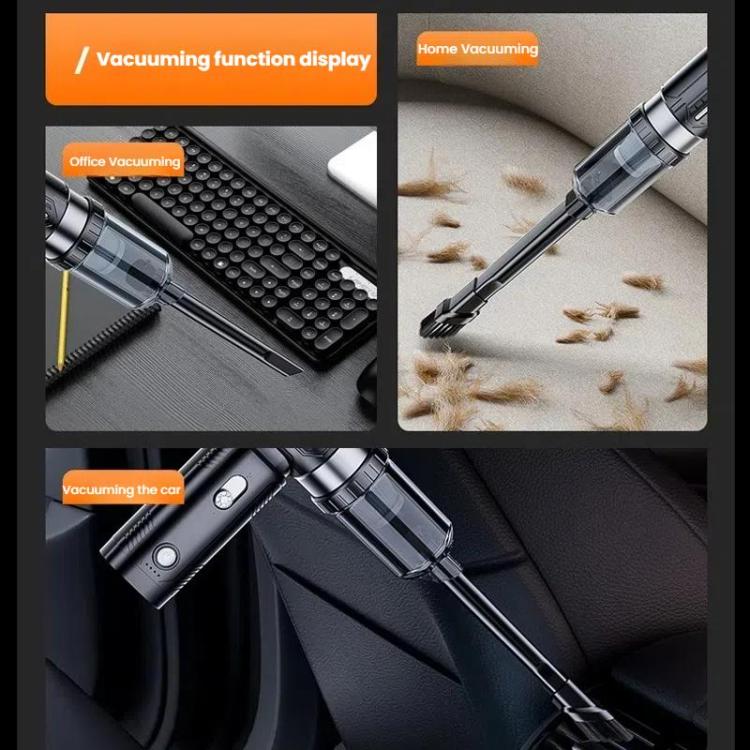 SUITU ST-6686Pro Car Vacuum Cleaner Turbine Fan High Power Strong Blower Dust Remover(Black Silver) - Vacuum Cleaner by SUITU | Online Shopping UK | buy2fix