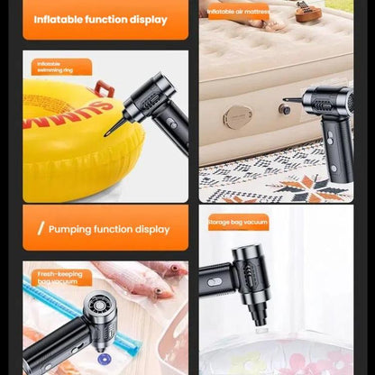 SUITU ST-6686Pro Car Vacuum Cleaner Turbine Fan High Power Strong Blower Dust Remover(Black Silver) - Vacuum Cleaner by SUITU | Online Shopping UK | buy2fix