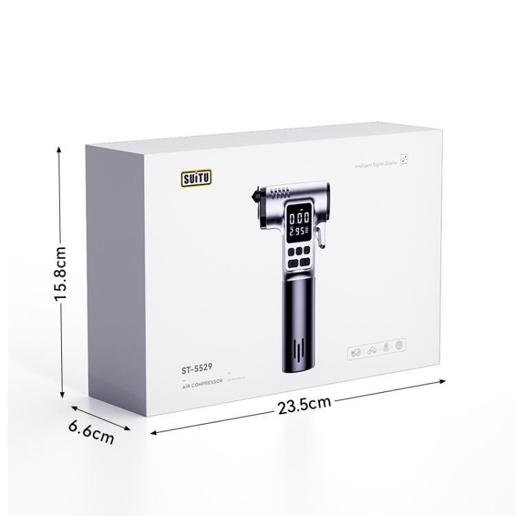 SUITU ST-5529 Car Air Pump With Window Breaker Cutting Tool Electric Portable Air Pump - Inflatable Pump by SUITU | Online Shopping UK | buy2fix