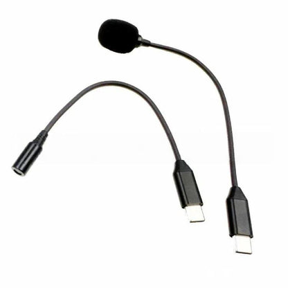 USB-C/Type-C Plug-in Microphone Speaker Mode Without Unplugging, Plug & Play Instant Audio Output 170mm - Microphone by buy2fix | Online Shopping UK | buy2fix