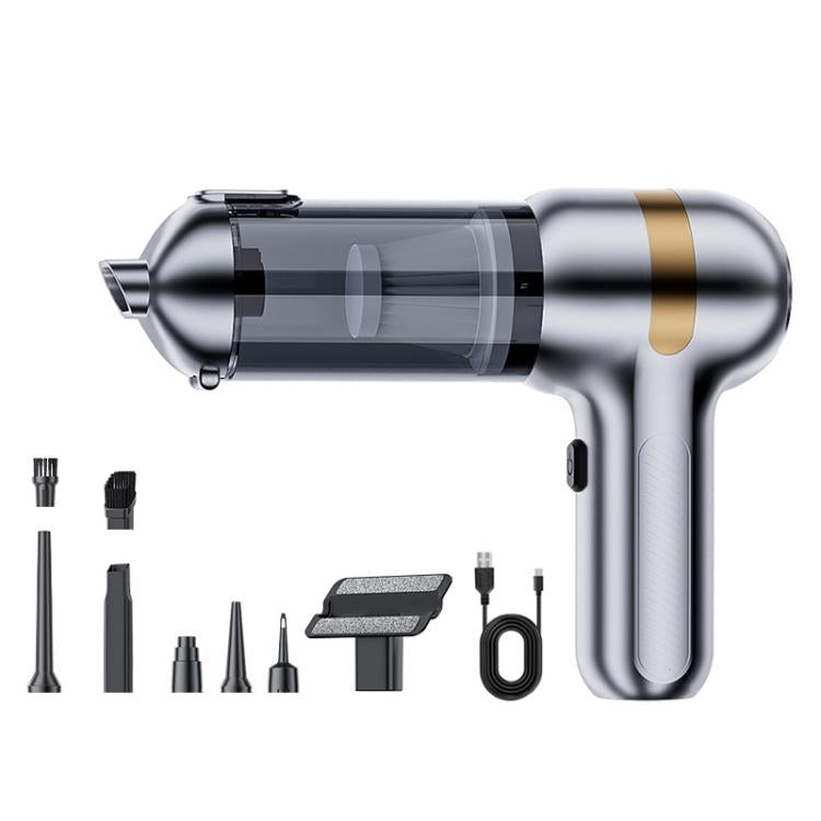 SUITU ST-6665 Pro Car Wireless Vacuum Cleaner High Power Portable Mini Handheld Blower Vacuum Cleaner, Color: Silver Gold - Vacuum Cleaner by SUITU | Online Shopping UK | buy2fix