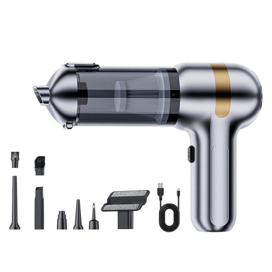 SUITU ST-6665 Pro Car Wireless Vacuum Cleaner High Power Portable Mini Handheld Blower Vacuum Cleaner, Color: Silver Gold - Vacuum Cleaner by SUITU | Online Shopping UK | buy2fix