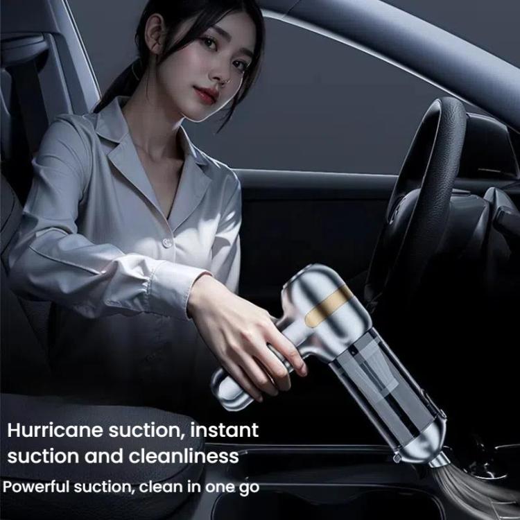 SUITU ST-6665 Pro Car Wireless Vacuum Cleaner High Power Portable Mini Handheld Blower Vacuum Cleaner, Color: Silver Gold - Vacuum Cleaner by SUITU | Online Shopping UK | buy2fix