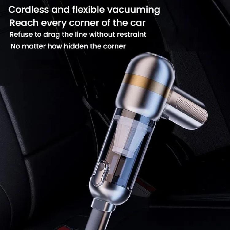 SUITU ST-6665 Pro Car Wireless Vacuum Cleaner High Power Portable Mini Handheld Blower Vacuum Cleaner, Color: Silver Gold - Vacuum Cleaner by SUITU | Online Shopping UK | buy2fix