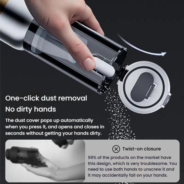 SUITU ST-6665 Pro Car Wireless Vacuum Cleaner High Power Portable Mini Handheld Blower Vacuum Cleaner, Color: With Bag Silver Gold - Vacuum Cleaner by SUITU | Online Shopping UK | buy2fix