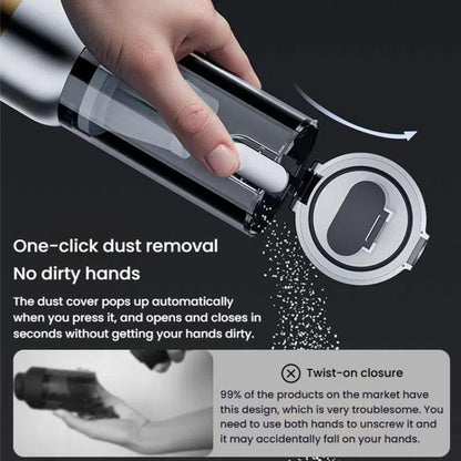 SUITU ST-6665 Pro Car Wireless Vacuum Cleaner High Power Portable Mini Handheld Blower Vacuum Cleaner, Color: With Bag Silver Gold - Vacuum Cleaner by SUITU | Online Shopping UK | buy2fix