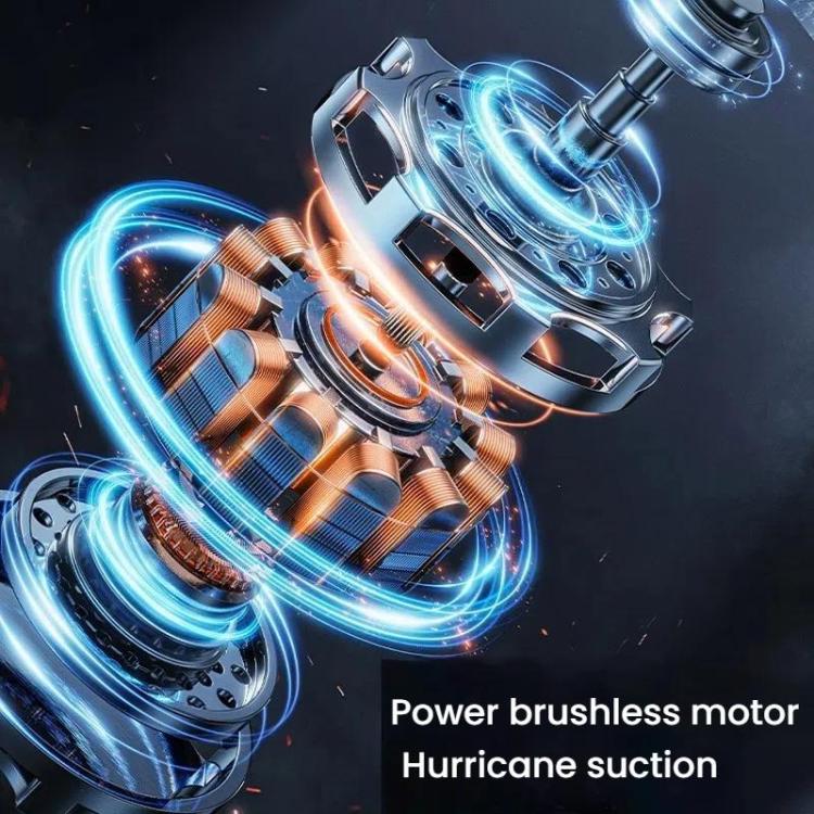 SUITU ST-6665 Pro Car Wireless Vacuum Cleaner High Power Portable Mini Handheld Blower Vacuum Cleaner, Color: With Bag Silver Gold - Vacuum Cleaner by SUITU | Online Shopping UK | buy2fix