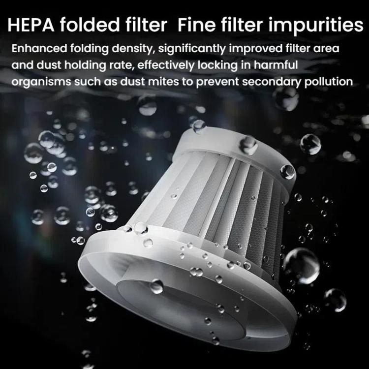 SUITU ST-6665 Pro Car Wireless Vacuum Cleaner High Power Portable Mini Handheld Blower Vacuum Cleaner, Color: With Bag Silver Gold - Vacuum Cleaner by SUITU | Online Shopping UK | buy2fix