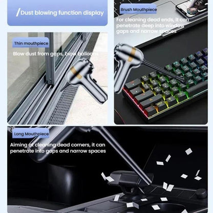 SUITU ST-6665 Pro Car Wireless Vacuum Cleaner High Power Portable Mini Handheld Blower Vacuum Cleaner, Color: Silver Gold - Vacuum Cleaner by SUITU | Online Shopping UK | buy2fix