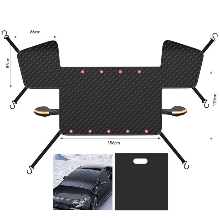 SUITU ST-4022 Car Front Windscreen Anti-Frost Sunshade Cover Winter Snow Cover(Black) - Window Foils & Solar Protection by SUITU | Online Shopping UK | buy2fix