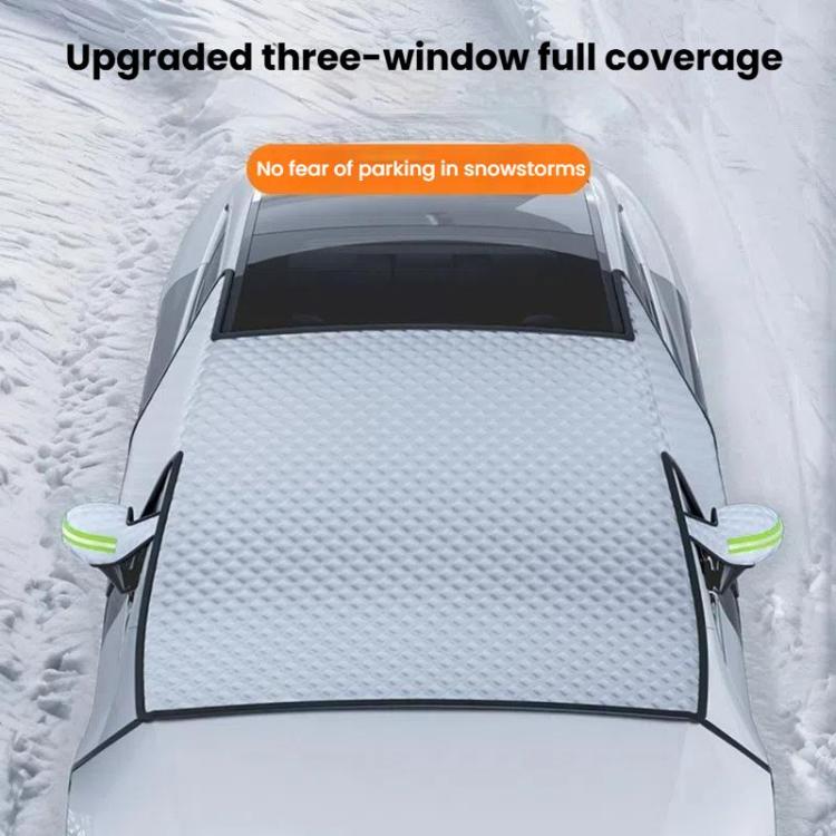 SUITU ST-4022 Car Front Windscreen Anti-Frost Sunshade Cover Winter Snow Cover(Silver+Black) - Window Foils & Solar Protection by SUITU | Online Shopping UK | buy2fix