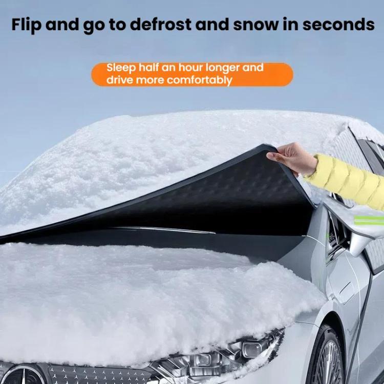 SUITU ST-4022 Car Front Windscreen Anti-Frost Sunshade Cover Winter Snow Cover(Silver+Black) - Window Foils & Solar Protection by SUITU | Online Shopping UK | buy2fix