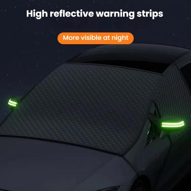 SUITU ST-4022 Car Front Windscreen Anti-Frost Sunshade Cover Winter Snow Cover(Silver+Black) - Window Foils & Solar Protection by SUITU | Online Shopping UK | buy2fix