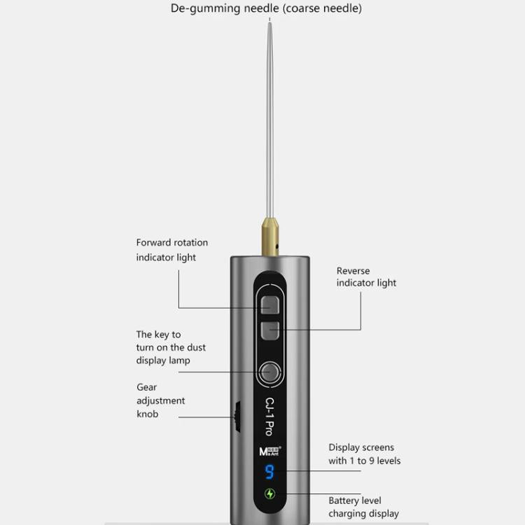 MaAnt CJ-1Pro Electric Glue Remover Cutting Grinding Machine Phone Repair Screen Glue Removal Stick - Dust Remove Tool by MaAnt | Online Shopping UK | buy2fix