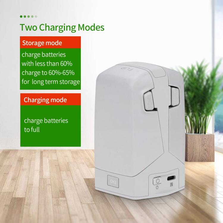 For DJI Flip YX Dual-Slot Vertical Bttery Charger Charging Station With Color Screen - Other by YX | Online Shopping UK | buy2fix