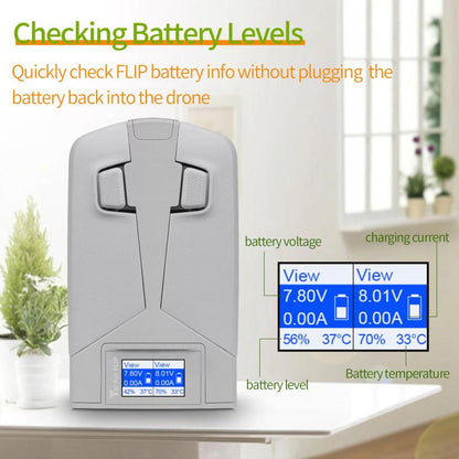 For DJI Flip YX Dual-Slot Vertical Bttery Charger Charging Station With Color Screen - Other by YX | Online Shopping UK | buy2fix
