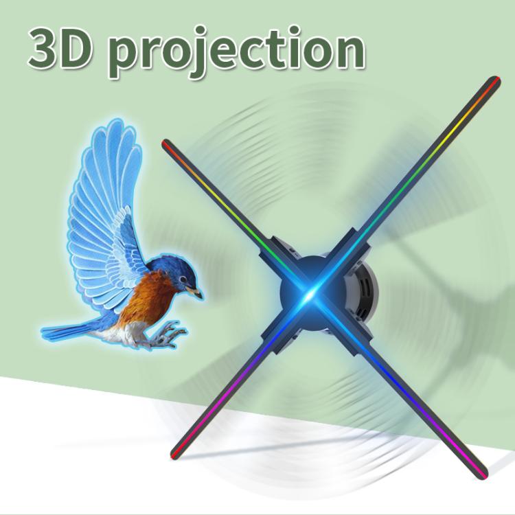 60cm 3D Holographic Fan with 1600x720 Resolution & 720 LEDs  WiFi/APP DIY Content Control(UK Plug) - 15 inch Above by buy2fix | Online Shopping UK | buy2fix