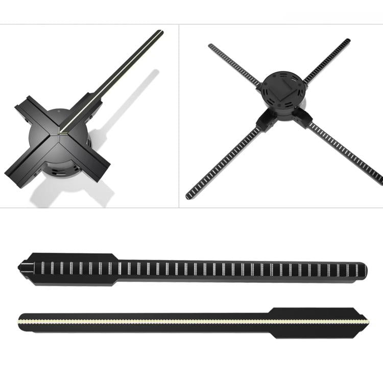 60cm 3D Holographic Fan with 1600x720 Resolution & 720 LEDs  WiFi/APP DIY Content Control(US Plug) - 15 inch Above by buy2fix | Online Shopping UK | buy2fix