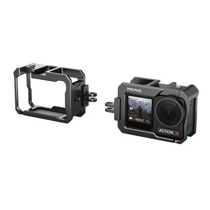 For DJL Action 4 / 3 HEPAIL C-AC4 Metal Rabbit Cage Anti-fall Heat Dissipation Protection Frame - Protection Frame by HEPAIL | Online Shopping UK | buy2fix