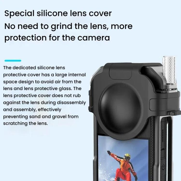 For Insta360 X3 HEPAIL AC62 Metal Rabbit Cage Magnetic Suction Horizontal Vertical Protective Frame - Mount & Holder by HEPAIL | Online Shopping UK | buy2fix