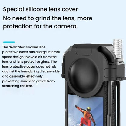 For Insta360 X3 HEPAIL AC62 Metal Rabbit Cage Magnetic Suction Horizontal Vertical Protective Frame - Mount & Holder by HEPAIL | Online Shopping UK | buy2fix