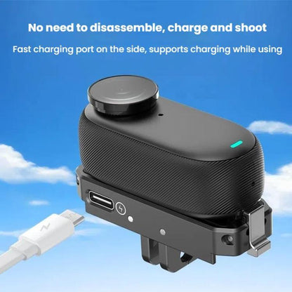 For Insta360 GO 3 / 3S HEPAIL AC69 Aluminium Alloy Quick-Release Charging Base - Mount & Holder by HEPAIL | Online Shopping UK | buy2fix