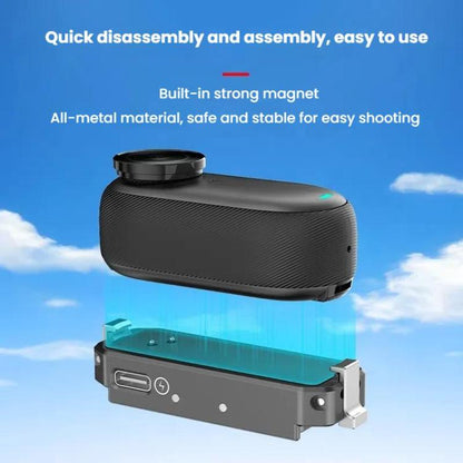 For Insta360 GO 3 / 3S HEPAIL AC69 Aluminium Alloy Quick-Release Charging Base - Mount & Holder by HEPAIL | Online Shopping UK | buy2fix