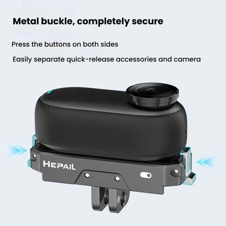 For Insta360 GO 3 / 3S HEPAIL AC69 Aluminium Alloy Quick-Release Charging Base - Mount & Holder by HEPAIL | Online Shopping UK | buy2fix