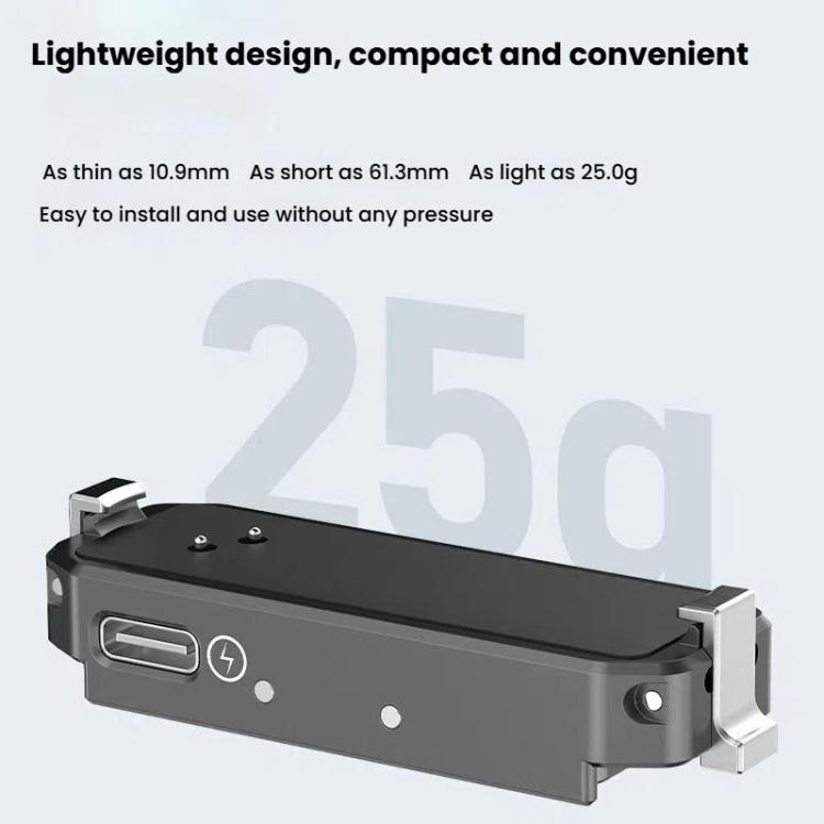 For Insta360 GO 3 / 3S HEPAIL AC69 Aluminium Alloy Quick-Release Charging Base - Mount & Holder by HEPAIL | Online Shopping UK | buy2fix