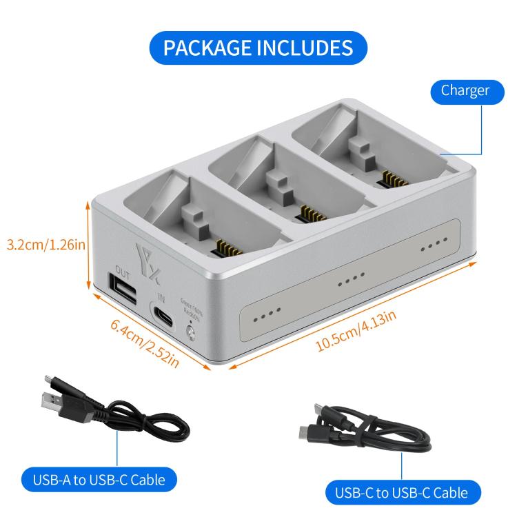 For DJI Flip YX 3-Way Charger Bidirectional Battery Management System - Other by YX | Online Shopping UK | buy2fix