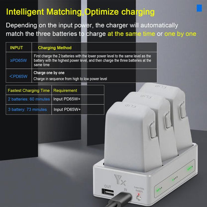 For DJI Flip YX 3-Way Charger Bidirectional Battery Management System - Other by YX | Online Shopping UK | buy2fix