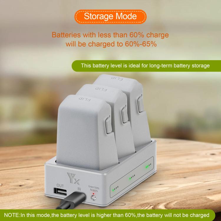 For DJI Flip YX 3-Way Charger Bidirectional Battery Management System - Other by YX | Online Shopping UK | buy2fix