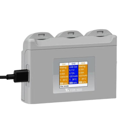 For DJI Neo Battery Charger YX 3-way Color Screen Charger Hub Charging Station - Other by YX | Online Shopping UK | buy2fix