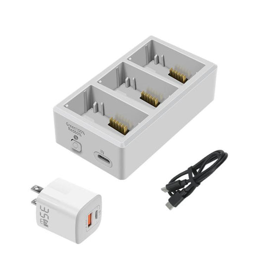 YX 3-Way Battery Charger For DJI Mini 4 Pro/Mini 3/Mini 3 Pro Charging Hub 35W US Plug - Other by YX | Online Shopping UK | buy2fix